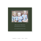 Laurel Classic Printed Small Square Holiday Card