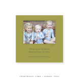 Laurel Classic Printed Small Square Holiday Card