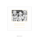 Laurel Letterpress Small Square Holiday Card