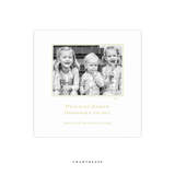Laurel Letterpress Small Square Holiday Card