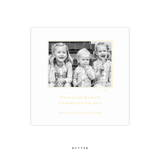 Laurel Letterpress Small Square Holiday Card