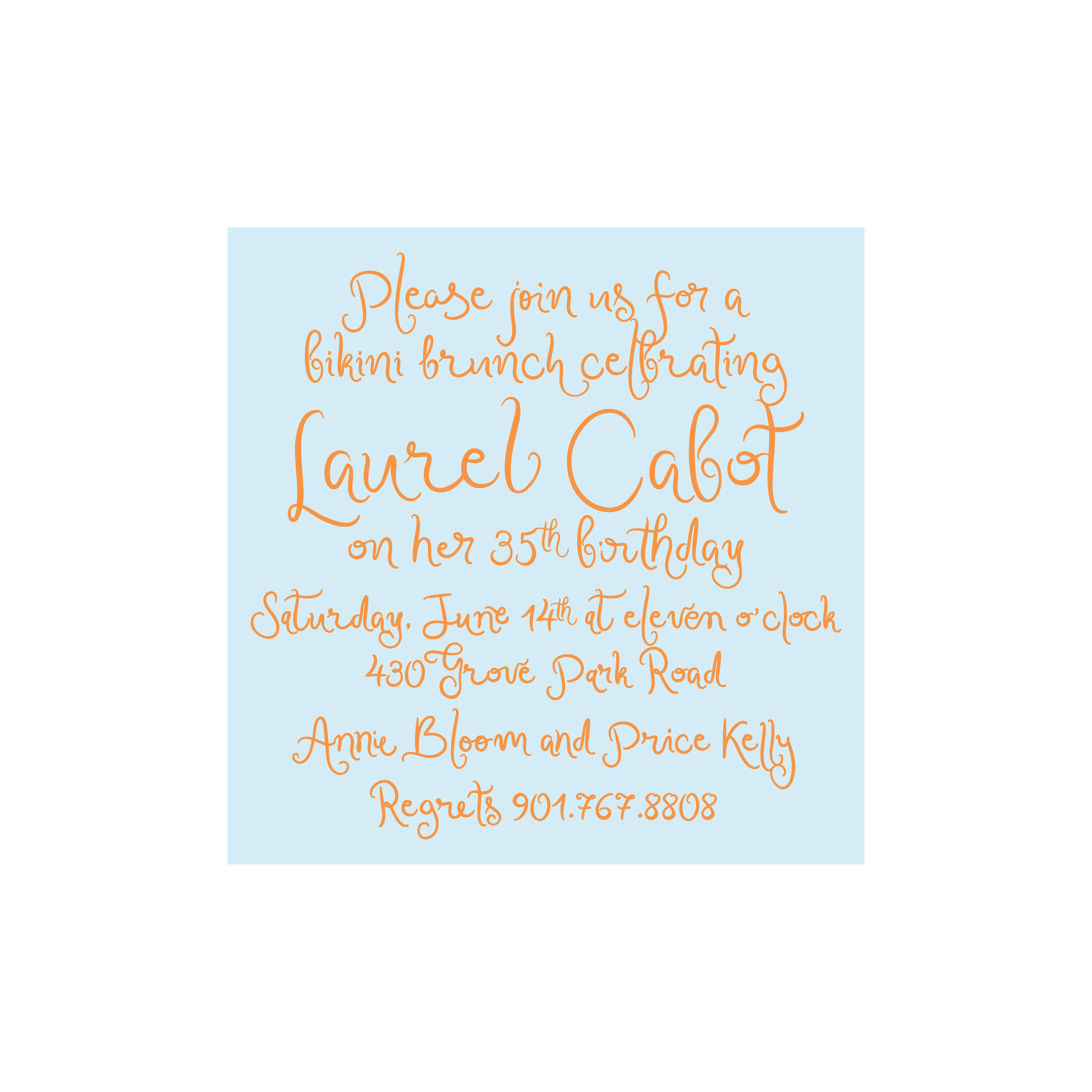 Laurel Invitation