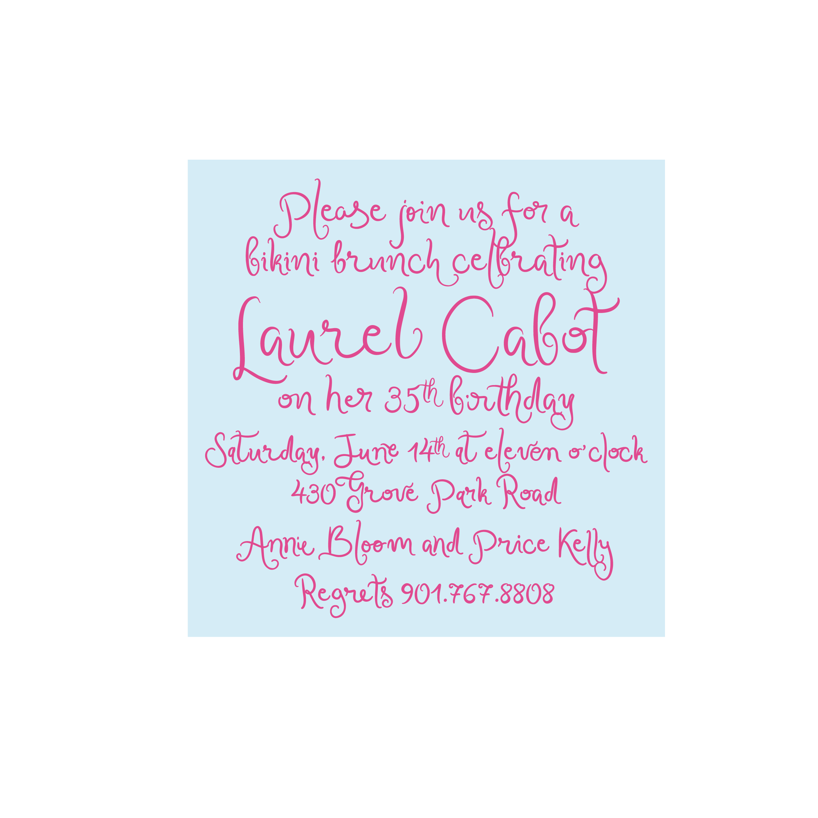 Laurel Invitation