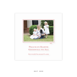 Laurel Engraved Small Square Holiday Card