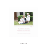 Laurel Engraved Small Square Holiday Card