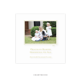 Laurel Engraved Small Square Holiday Card