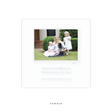 Laurel Engraved Small Square Holiday Card