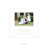 Laurel Engraved Small Square Holiday Card