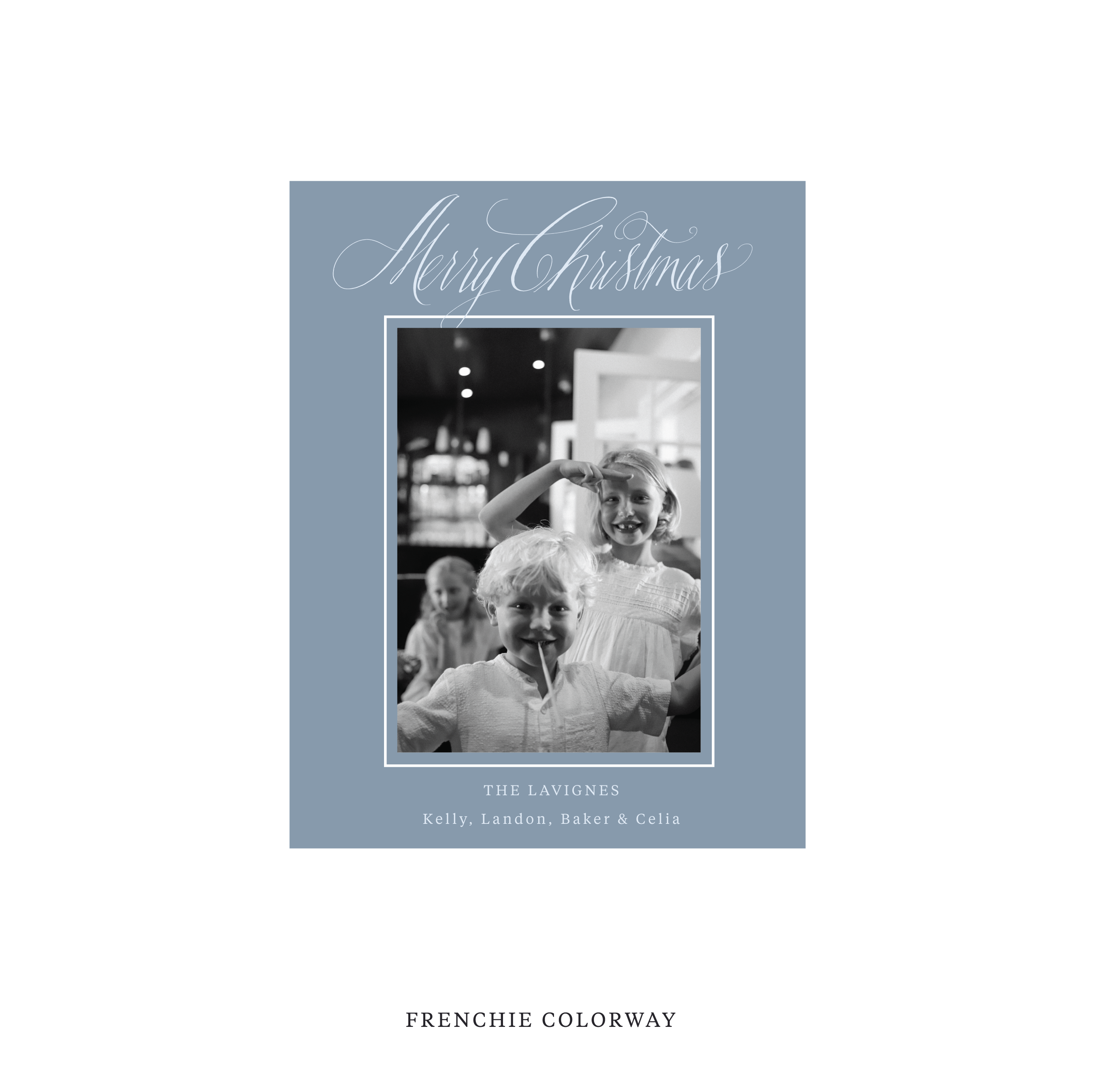 Lavigne Classic Flat Print Holiday Card, Small
