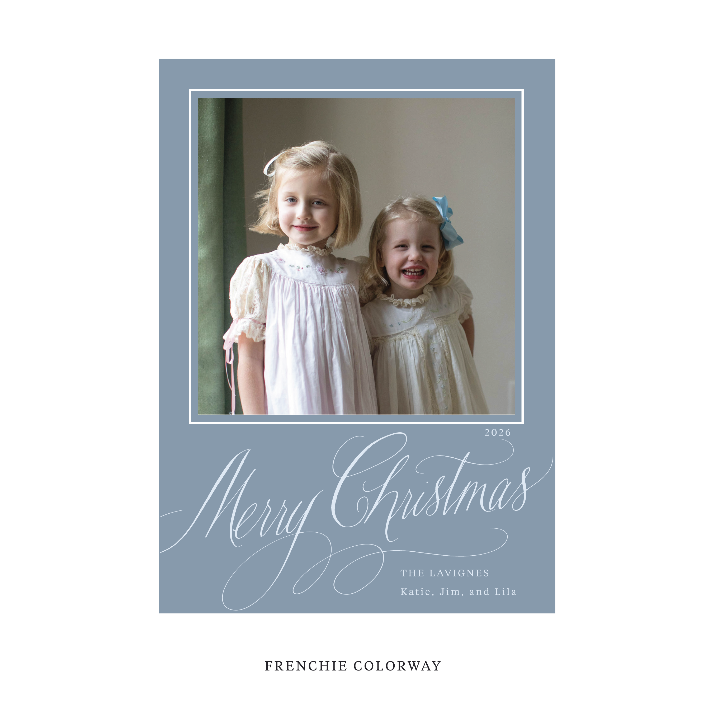 Lavigne Classic Flat Print Holiday Card, Large
