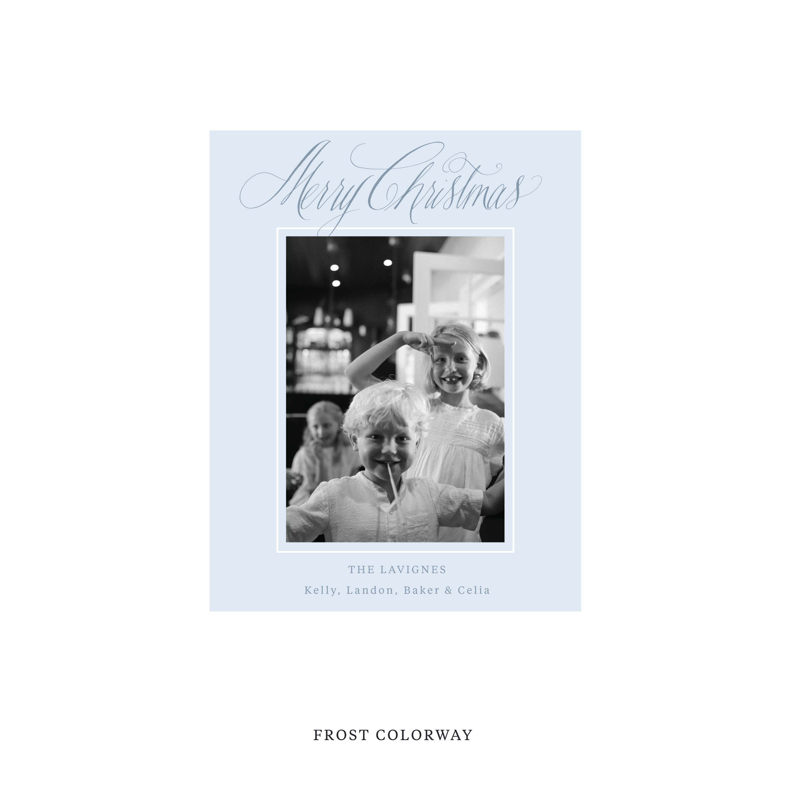 Lavigne Classic Flat Print Holiday Card, Small