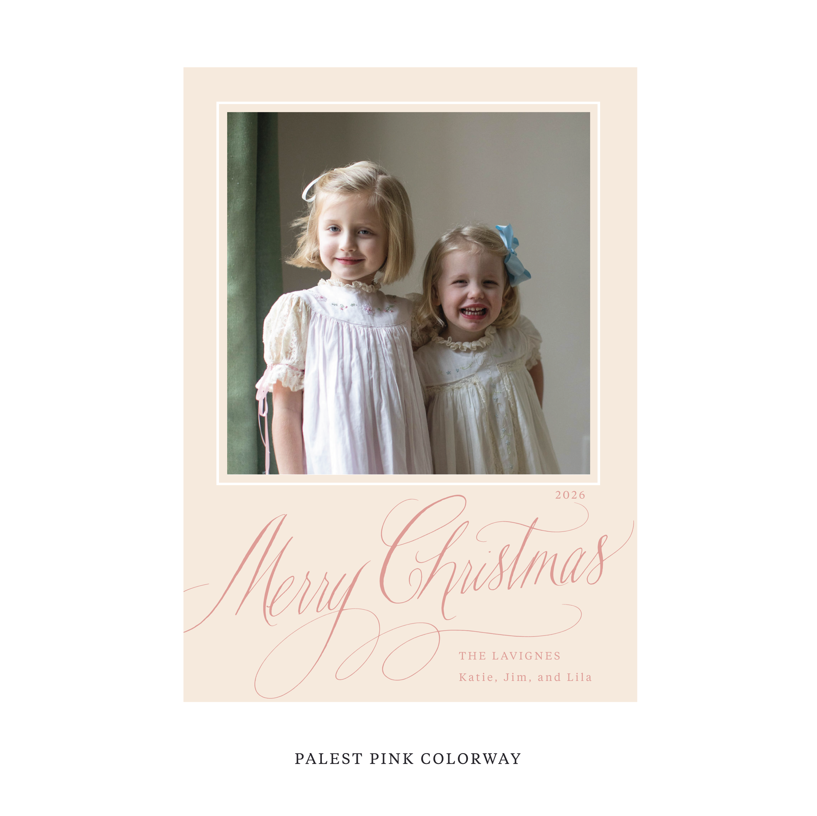 Lavigne Classic Flat Print Holiday Card, Large
