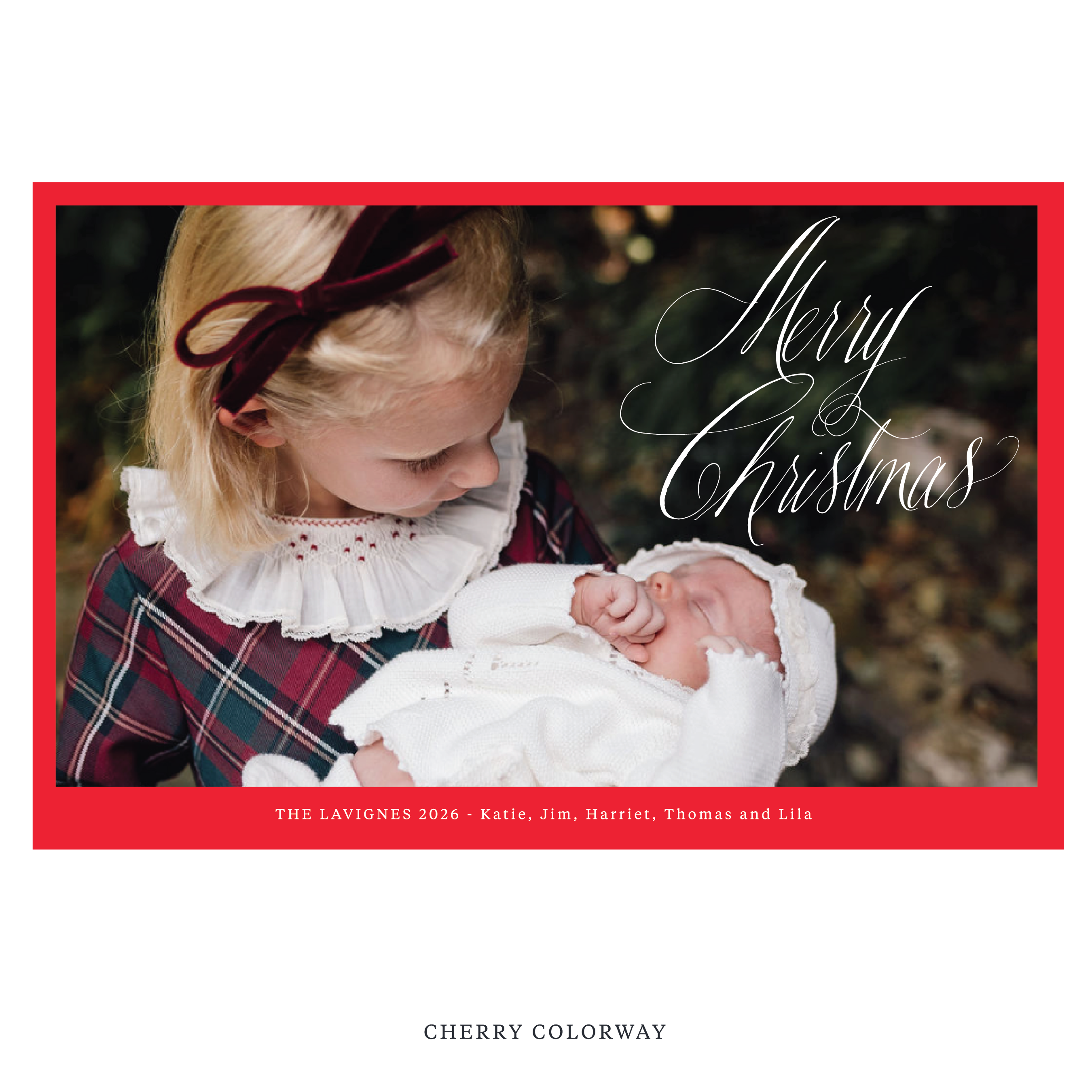 Lavigne Digital Photo Holiday Card, Extra Large