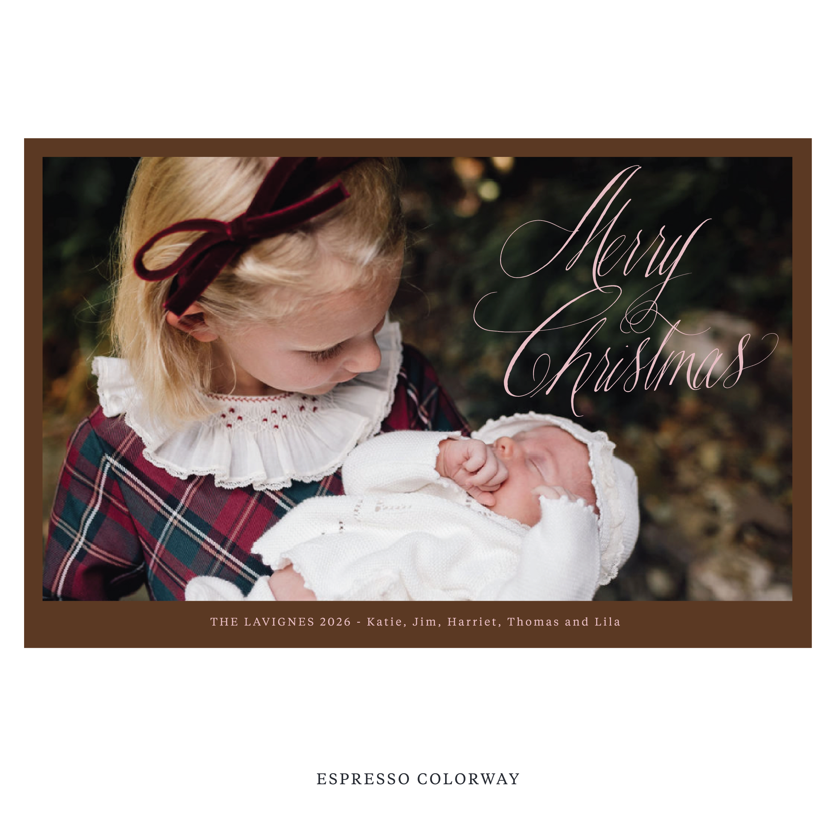 Lavigne Digital Photo Holiday Card, Extra Large