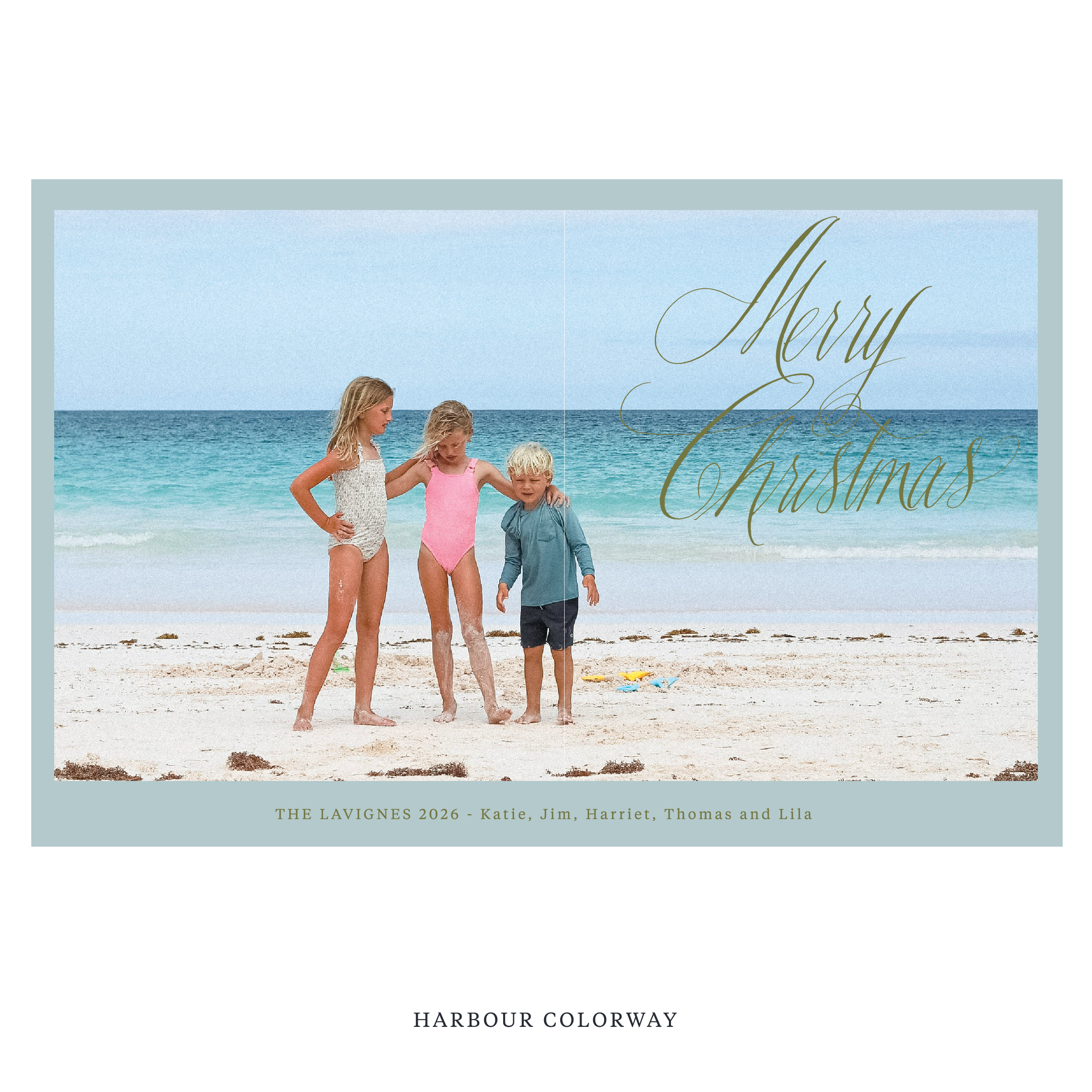 Lavigne Digital Photo Holiday Card, Extra Large