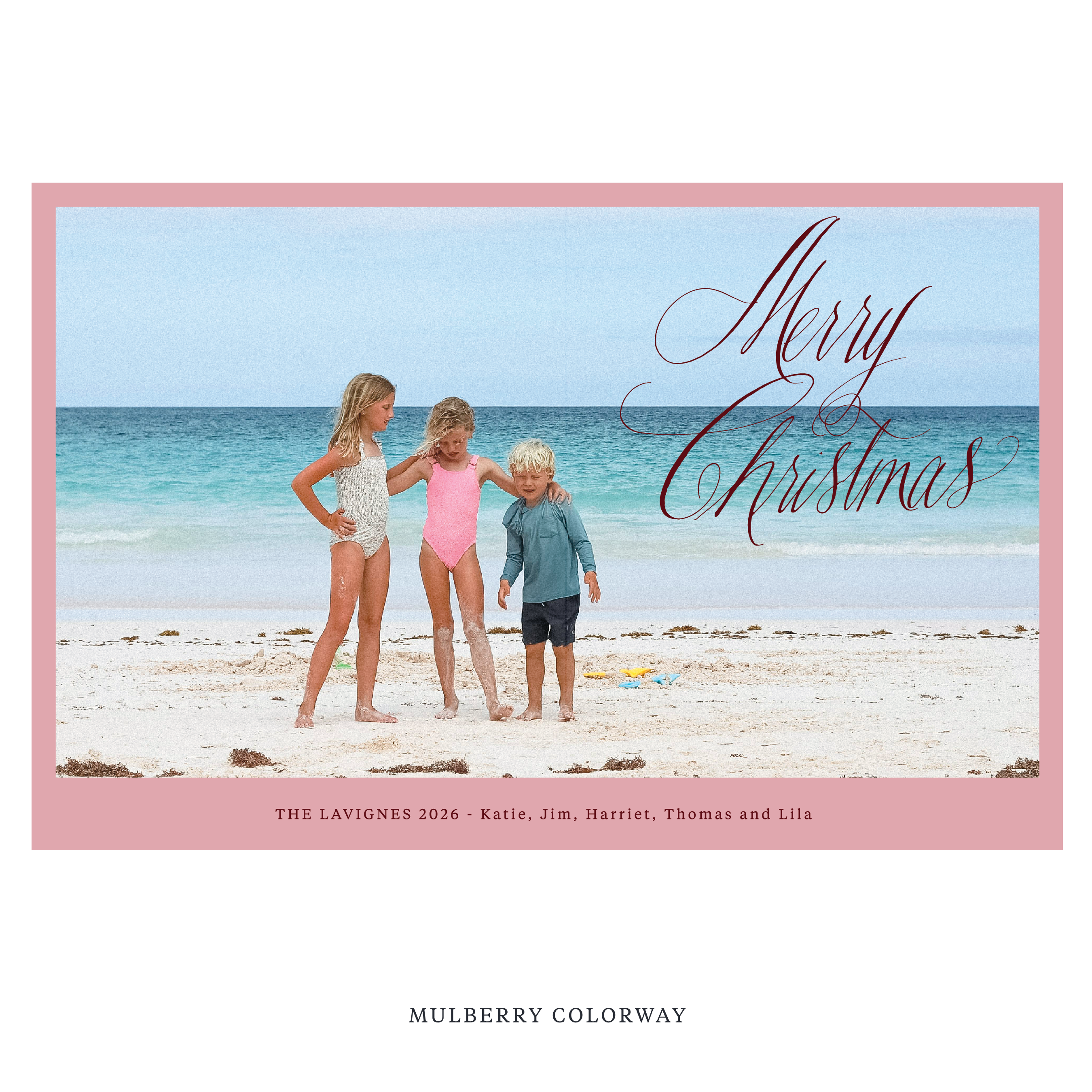 Lavigne Digital Photo Holiday Card, Extra Large