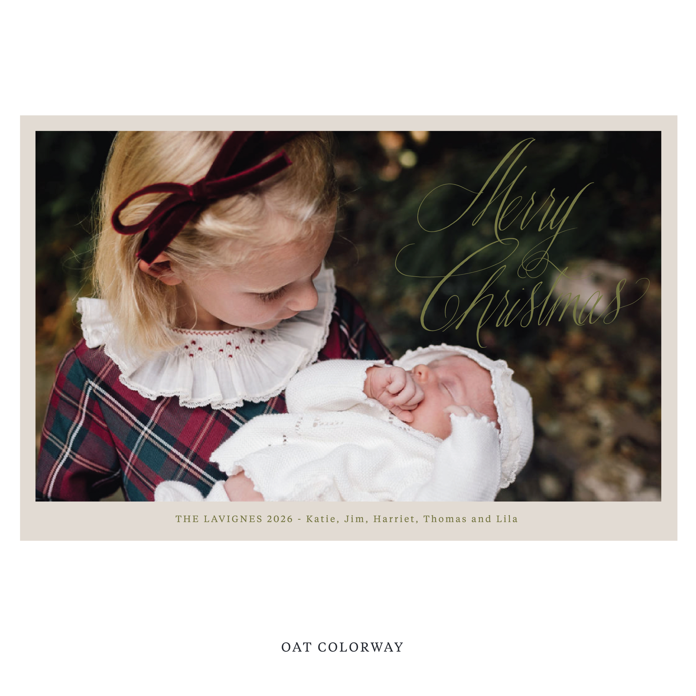 Lavigne Digital Photo Holiday Card, Extra Large
