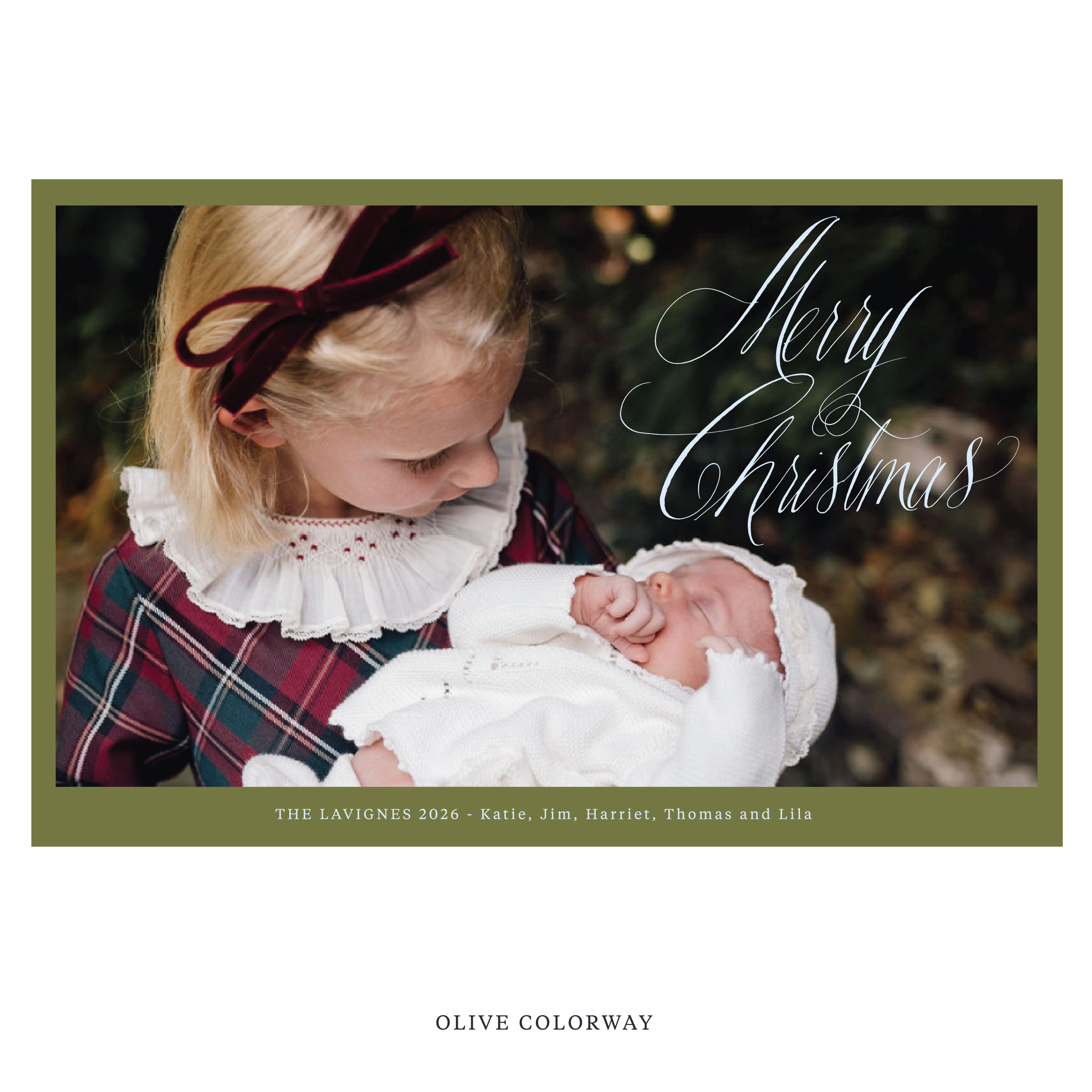Lavigne Digital Photo Holiday Card, Extra Large