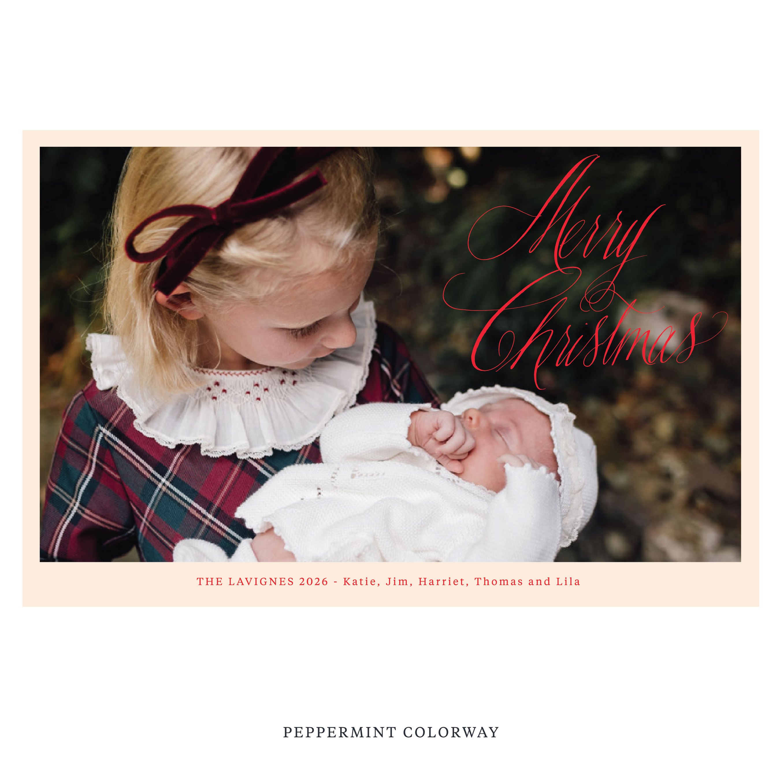 Lavigne Digital Photo Holiday Card, Extra Large