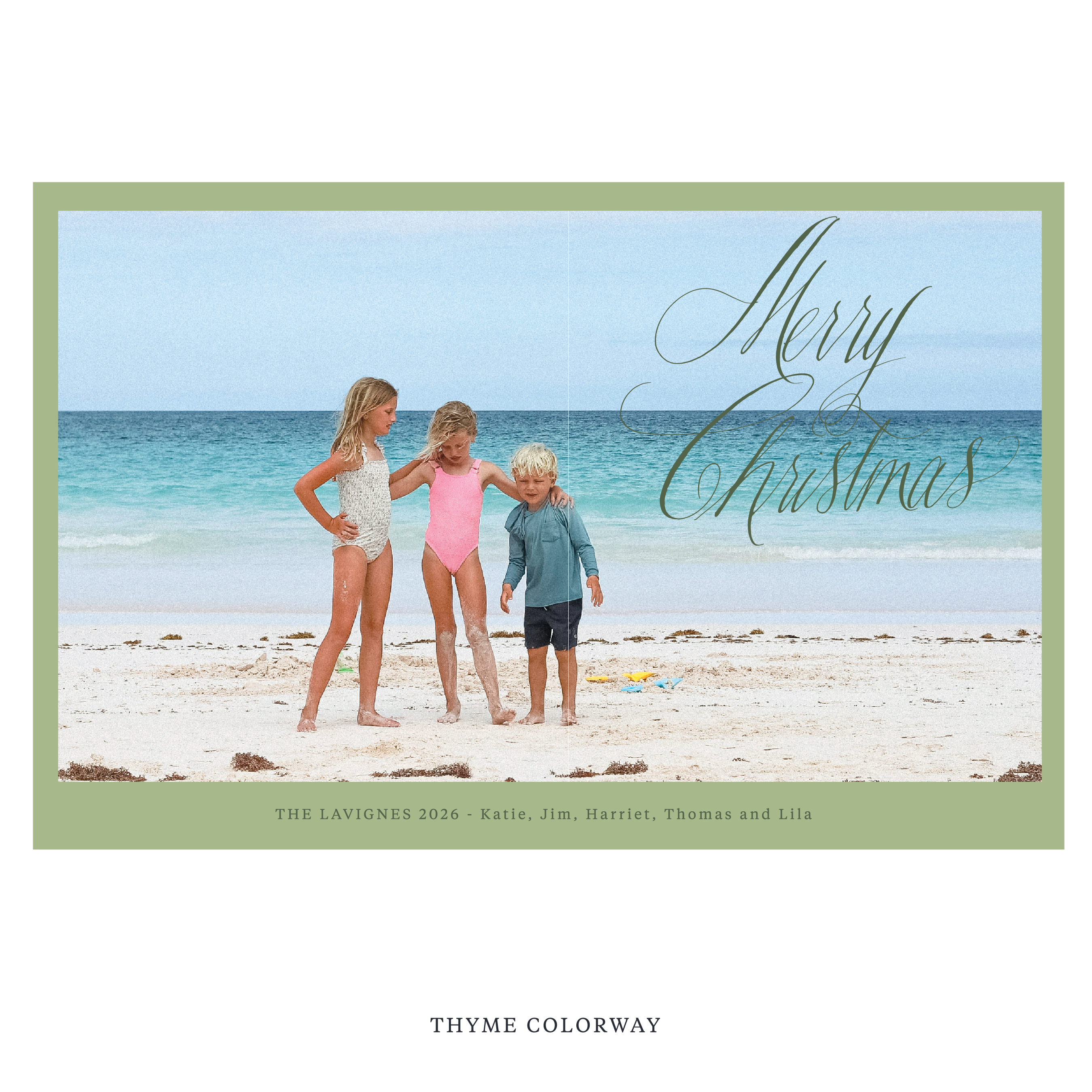 Lavigne Digital Photo Holiday Card, Extra Large