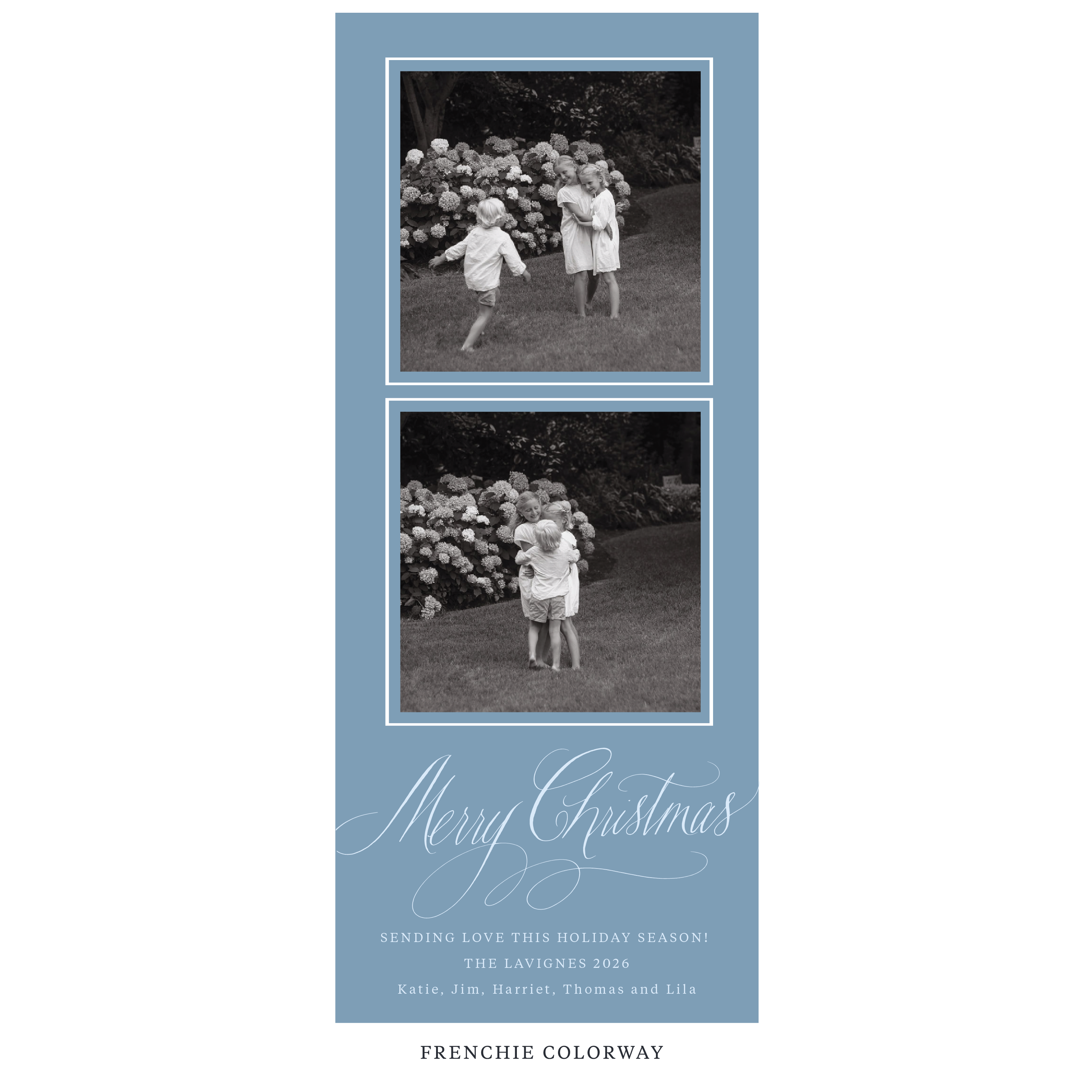 Lavigne Digital Photo Holiday Card, Skinny