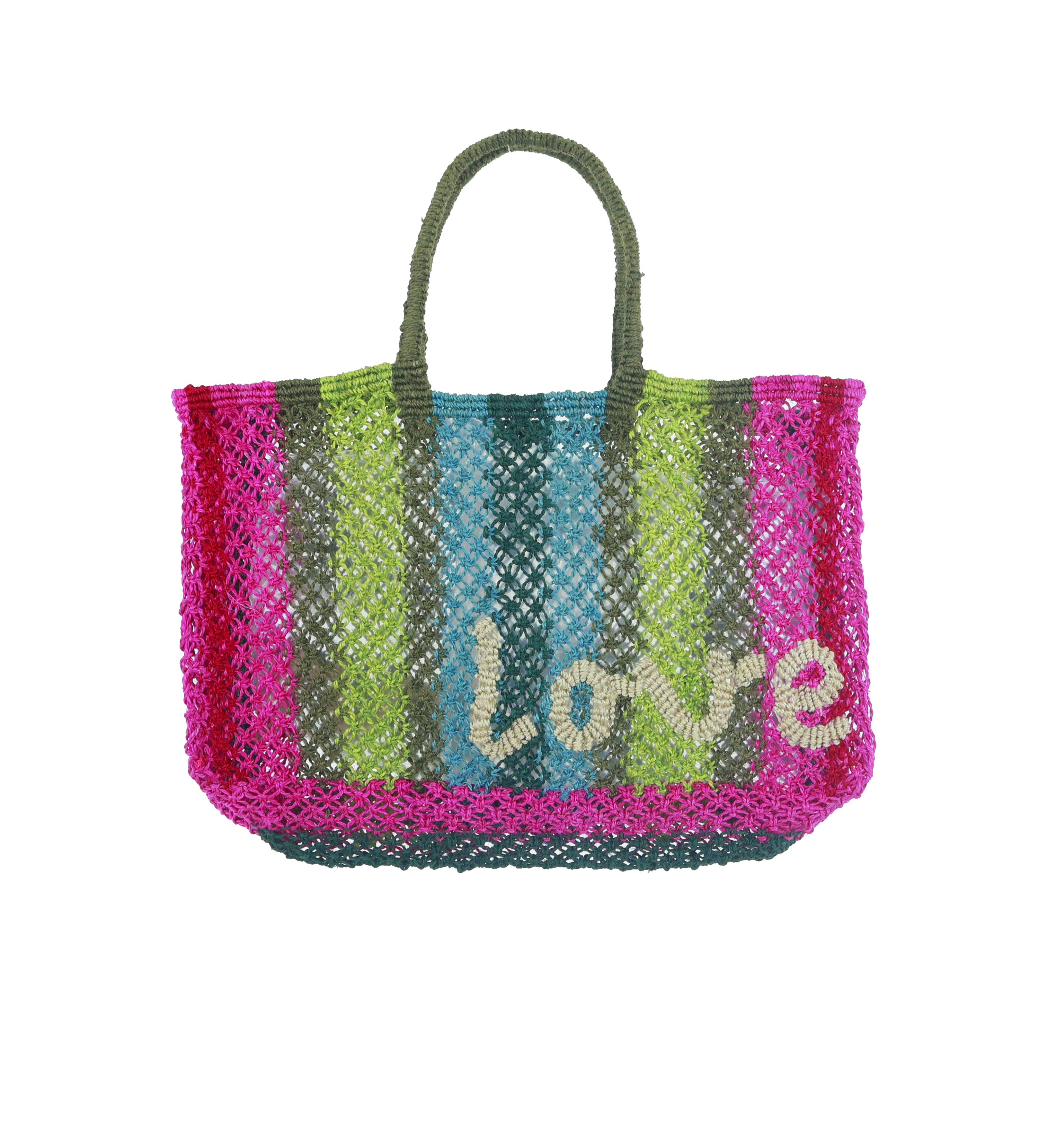 Lavinia Stripe Jute Tote