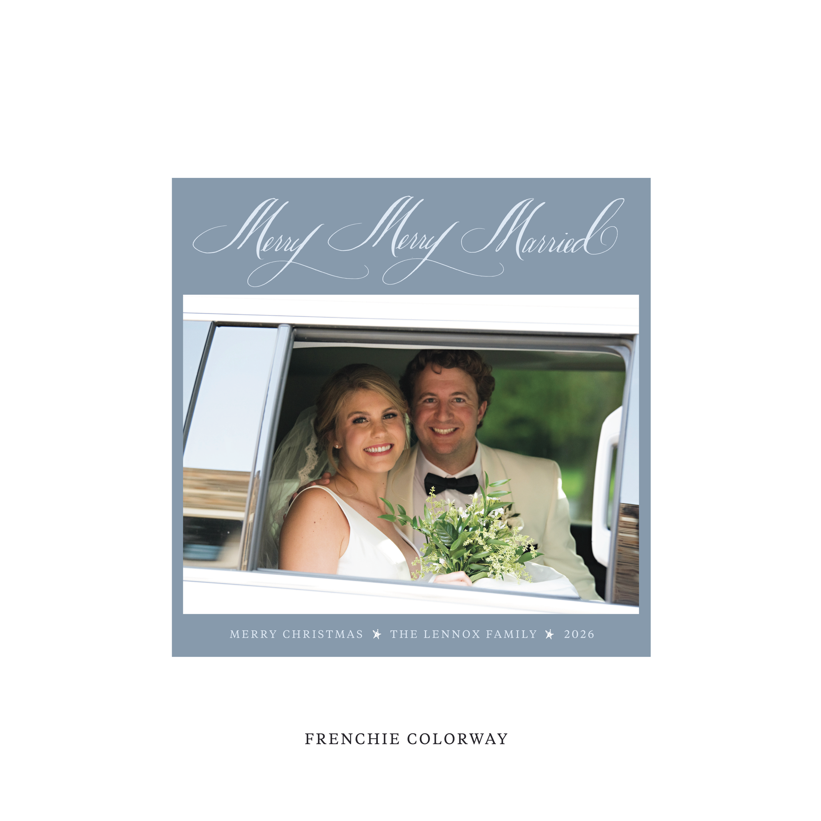 Lennox Classic Flat Print Holiday Card, Square