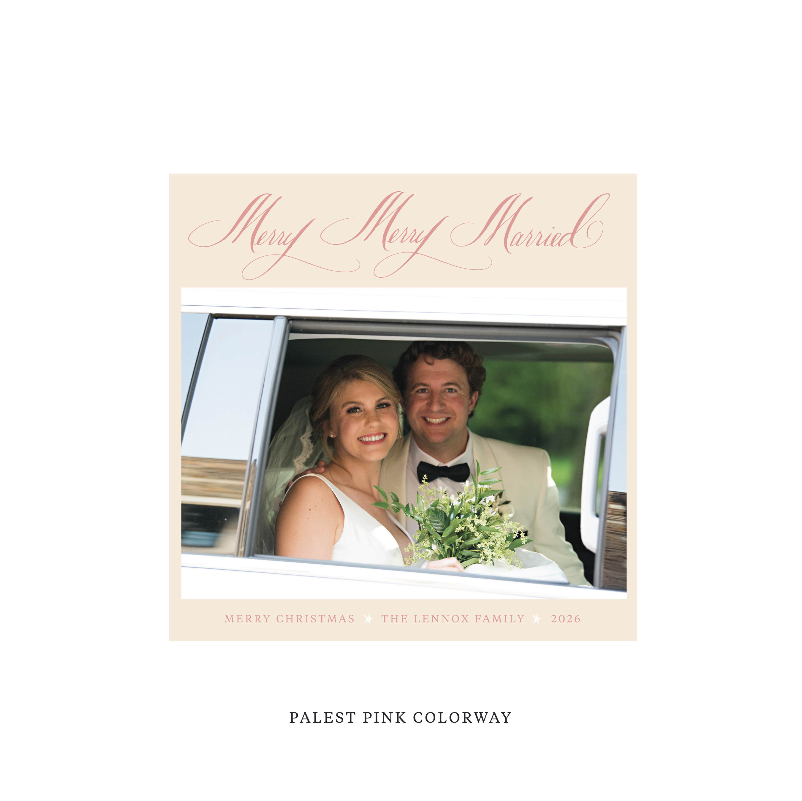 Lennox Classic Flat Print Holiday Card, Square
