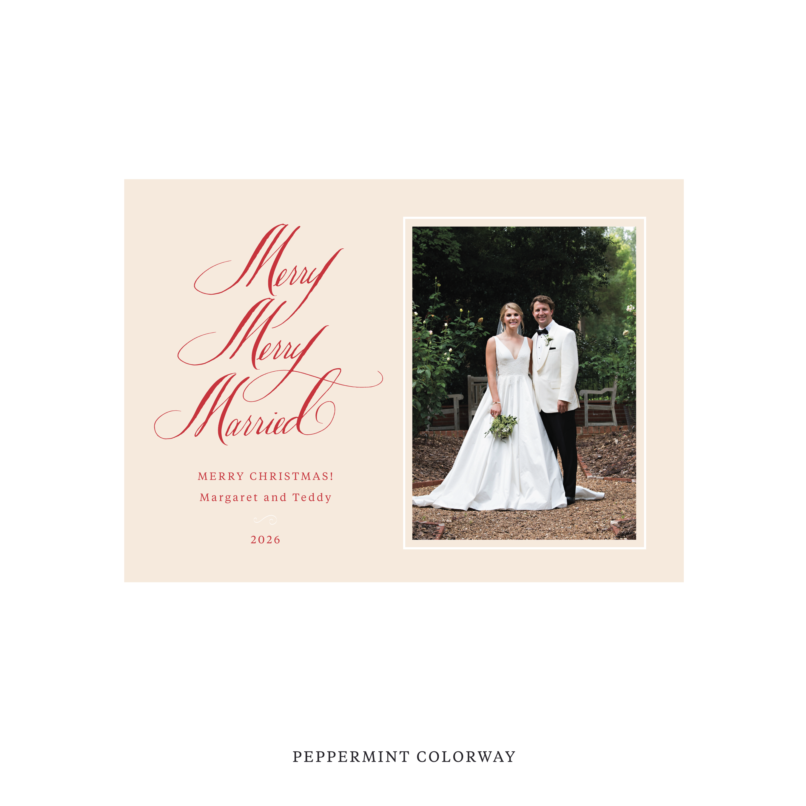 Lennox Classic Flat Printed Holiday Card, Medium