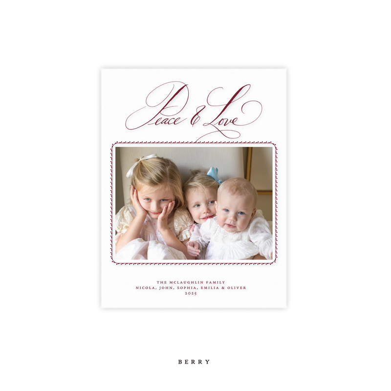 Linley Engraved Small Holiday Card