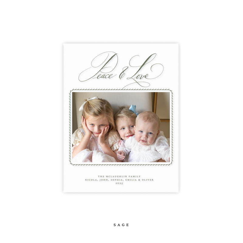 Linley Engraved Small Holiday Card