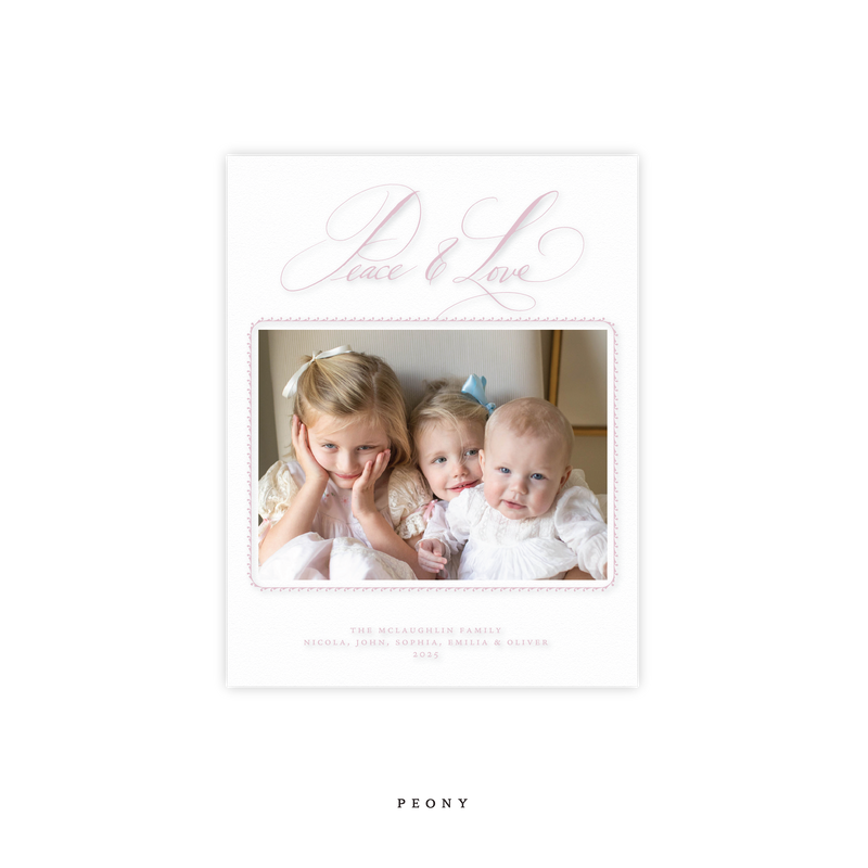Linley Engraved Small Holiday Card