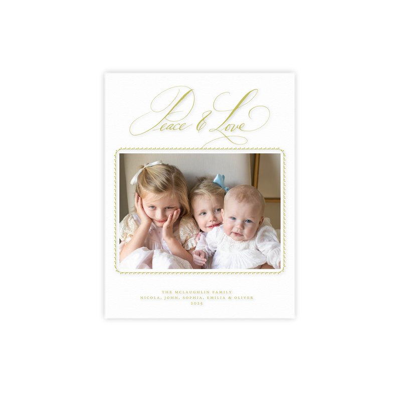 Linley Engraved Small Holiday Card