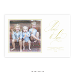Linley Horizontal Letterpress Large Holiday Card