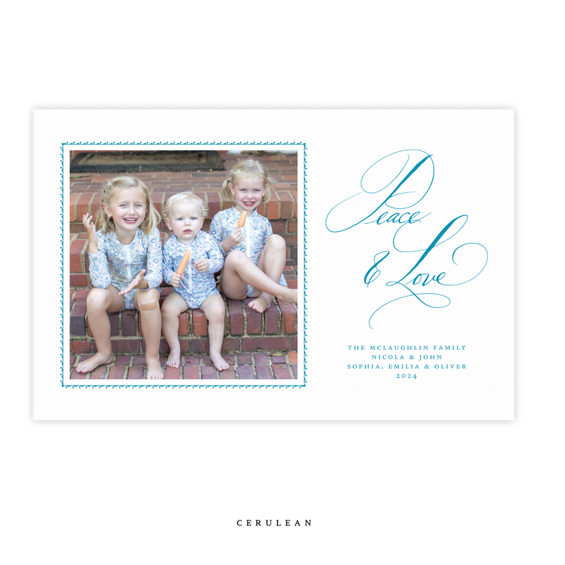 Linley Horizontal Letterpress Large Holiday Card