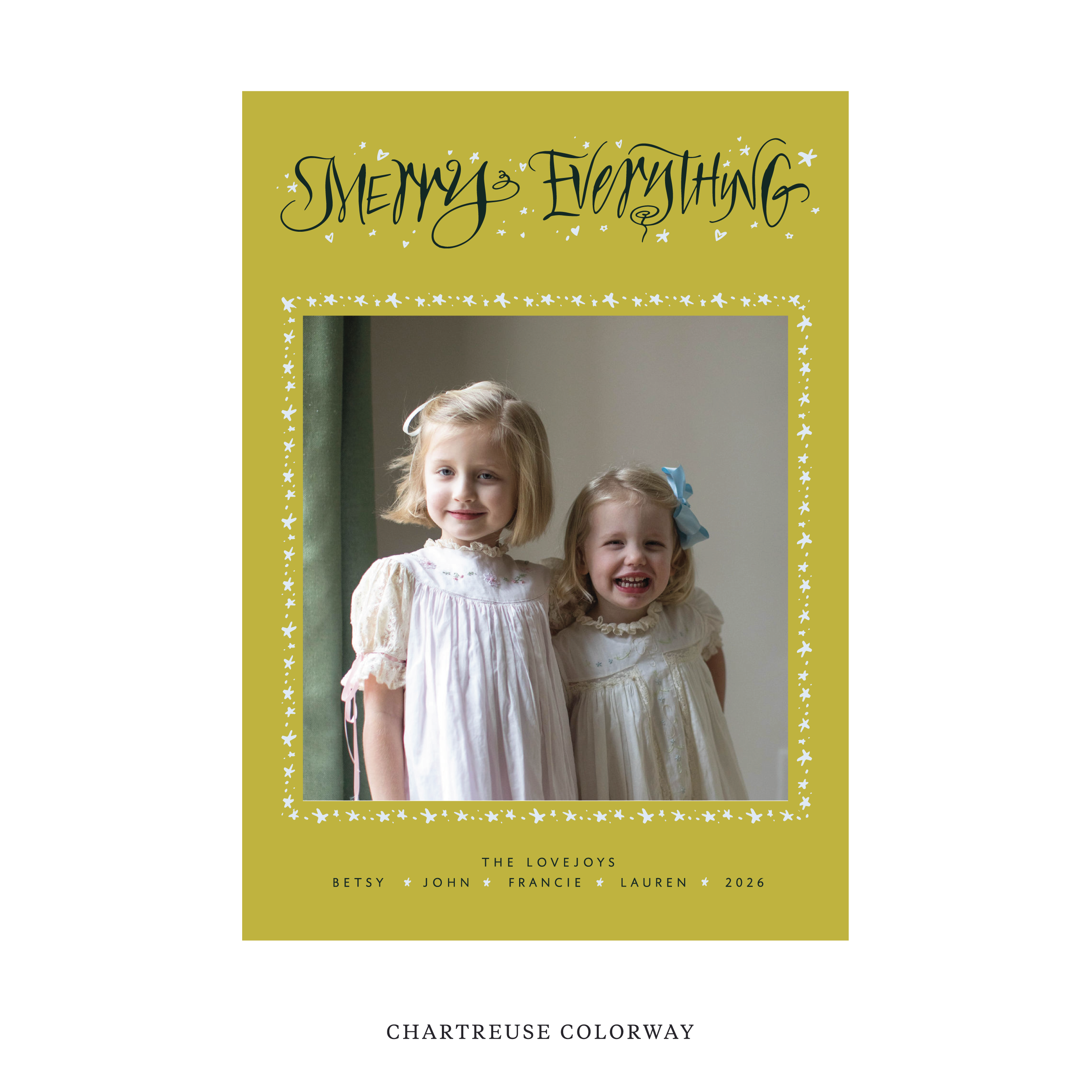 Ansley Classic Flat Print Holiday Card, Large