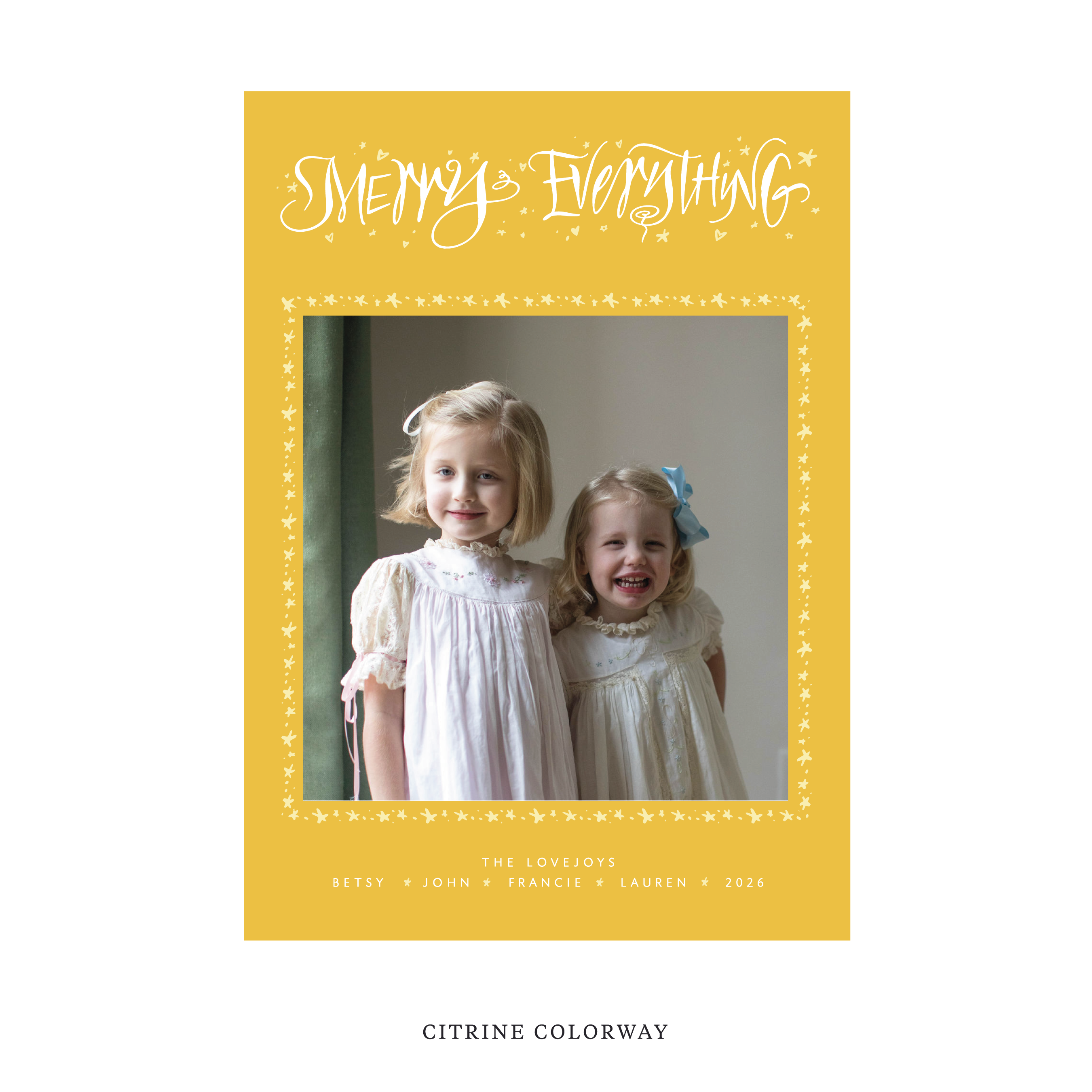 Ansley Classic Flat Print Holiday Card, Large