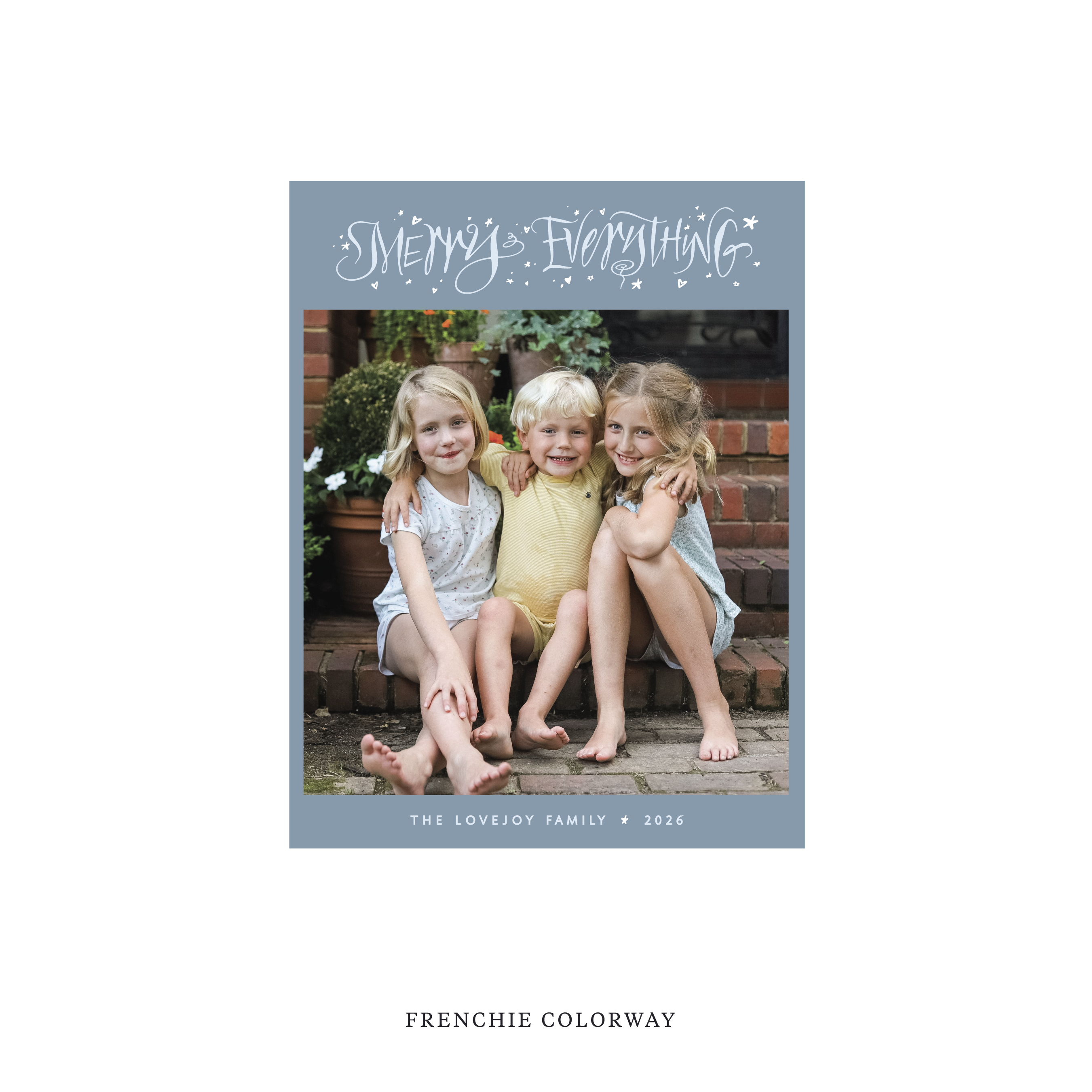 Ansley Classic Flat Print Holiday Card, Small