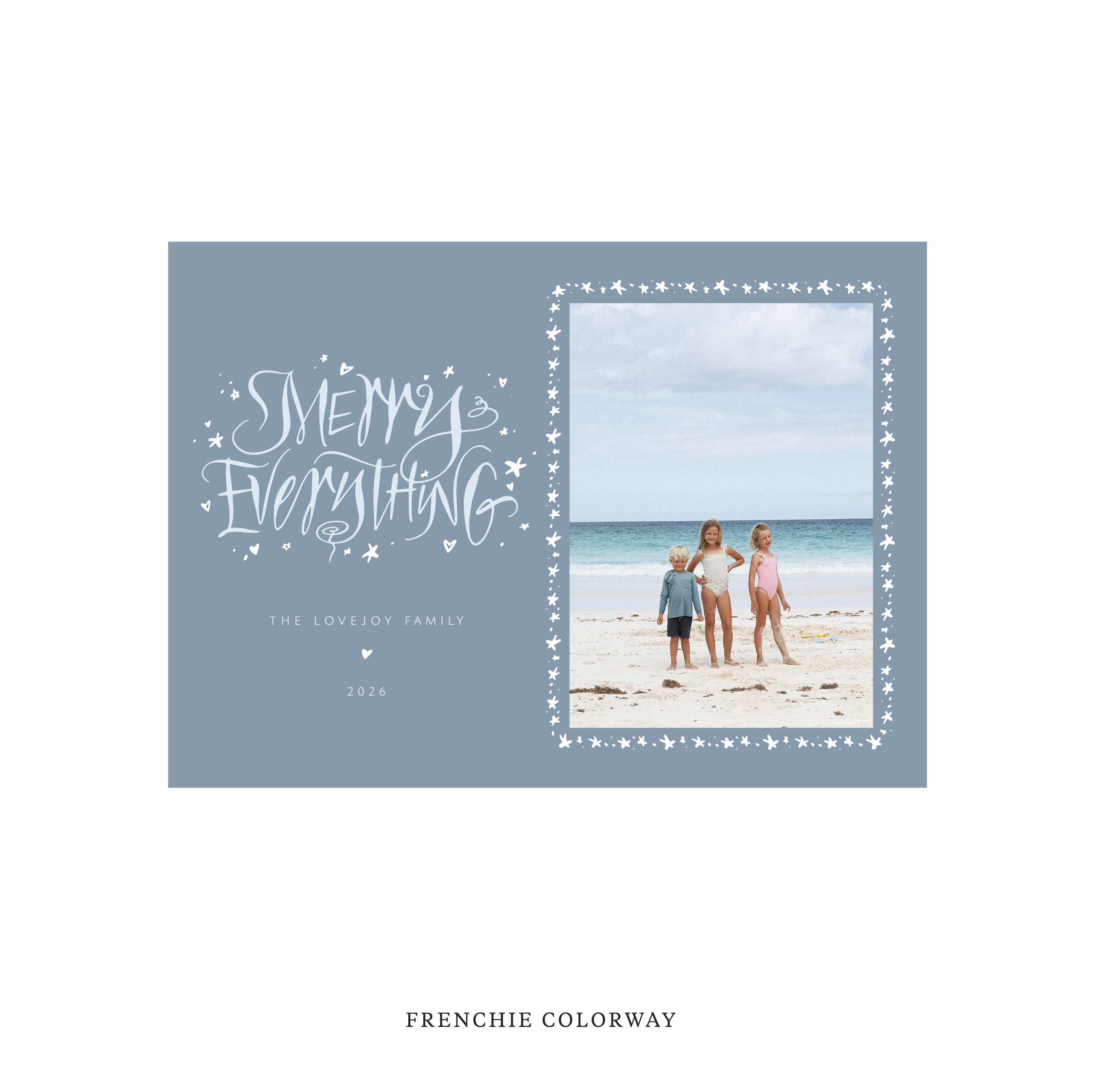 Ansley Classic Flat Print Holiday Card, Medium