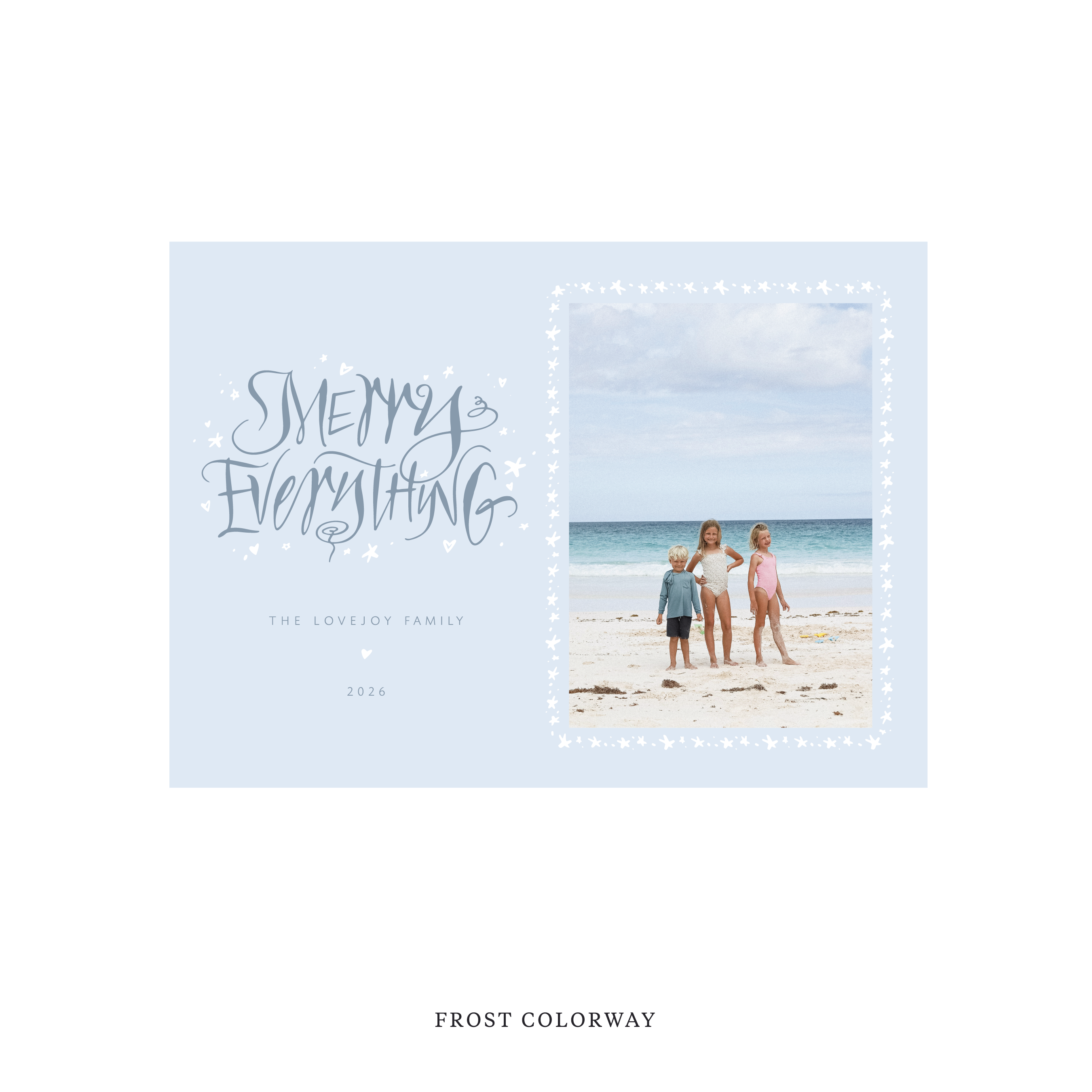 Ansley Classic Flat Print Holiday Card, Medium