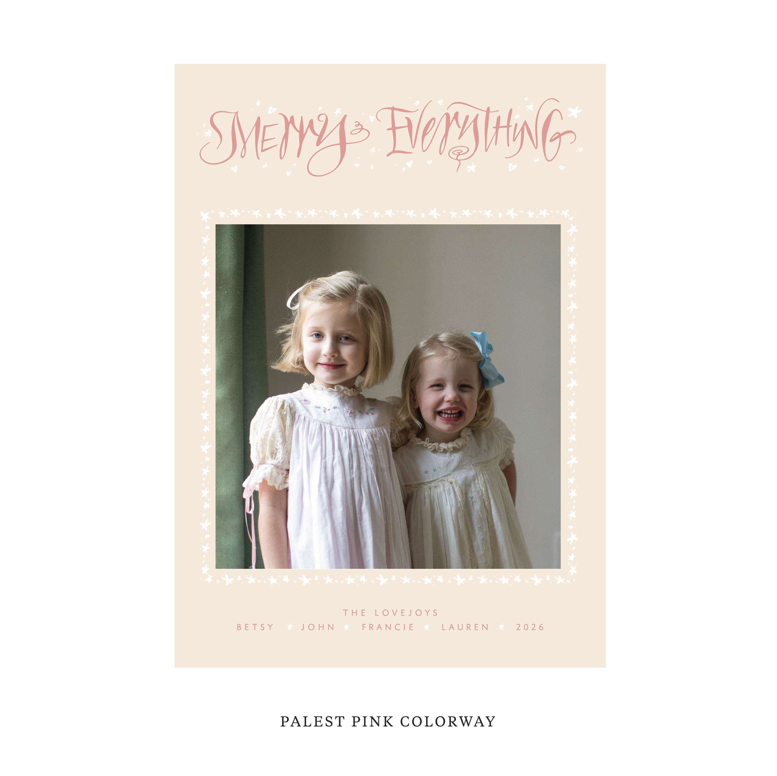 Ansley Classic Flat Print Holiday Card, Large