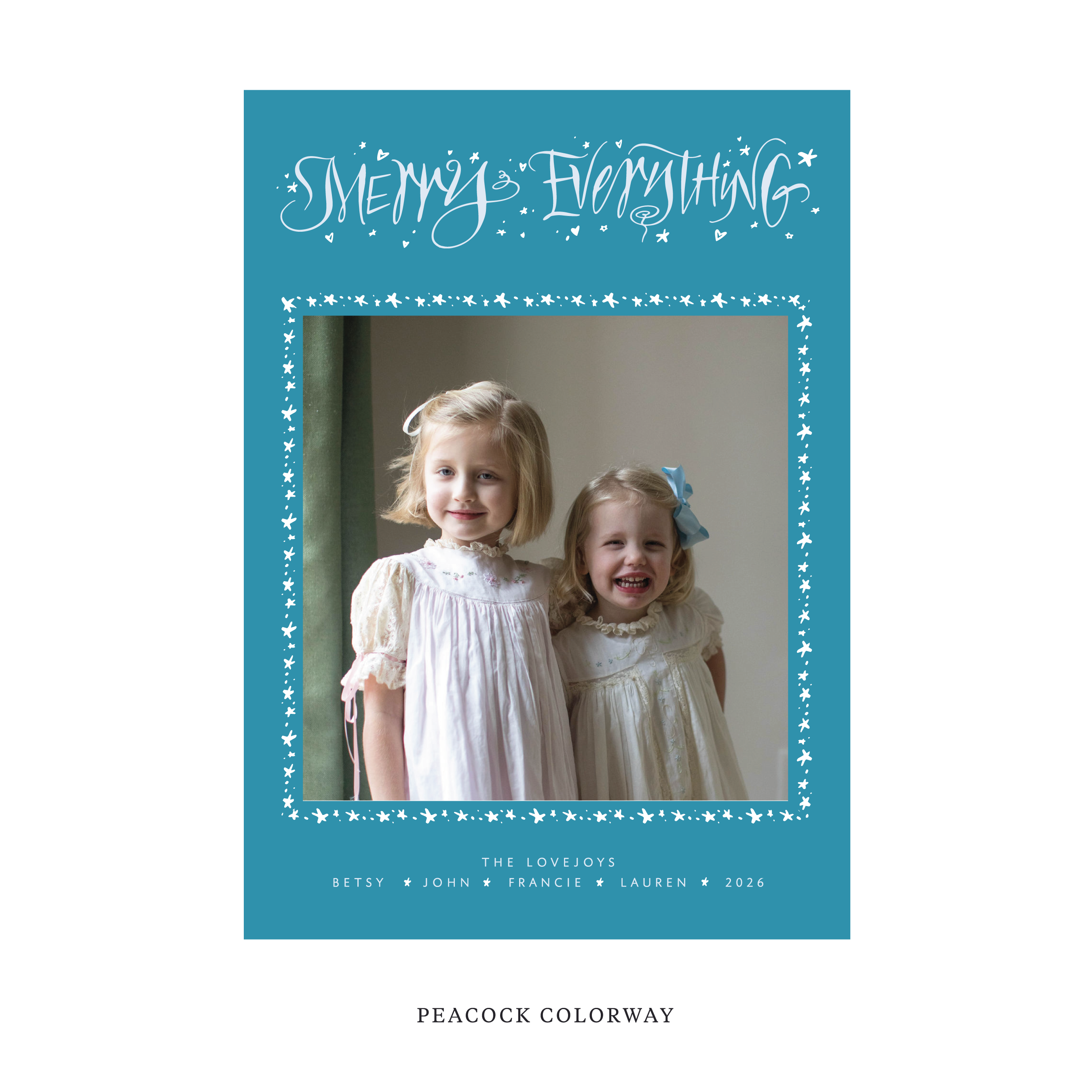 Ansley Classic Flat Print Holiday Card, Large