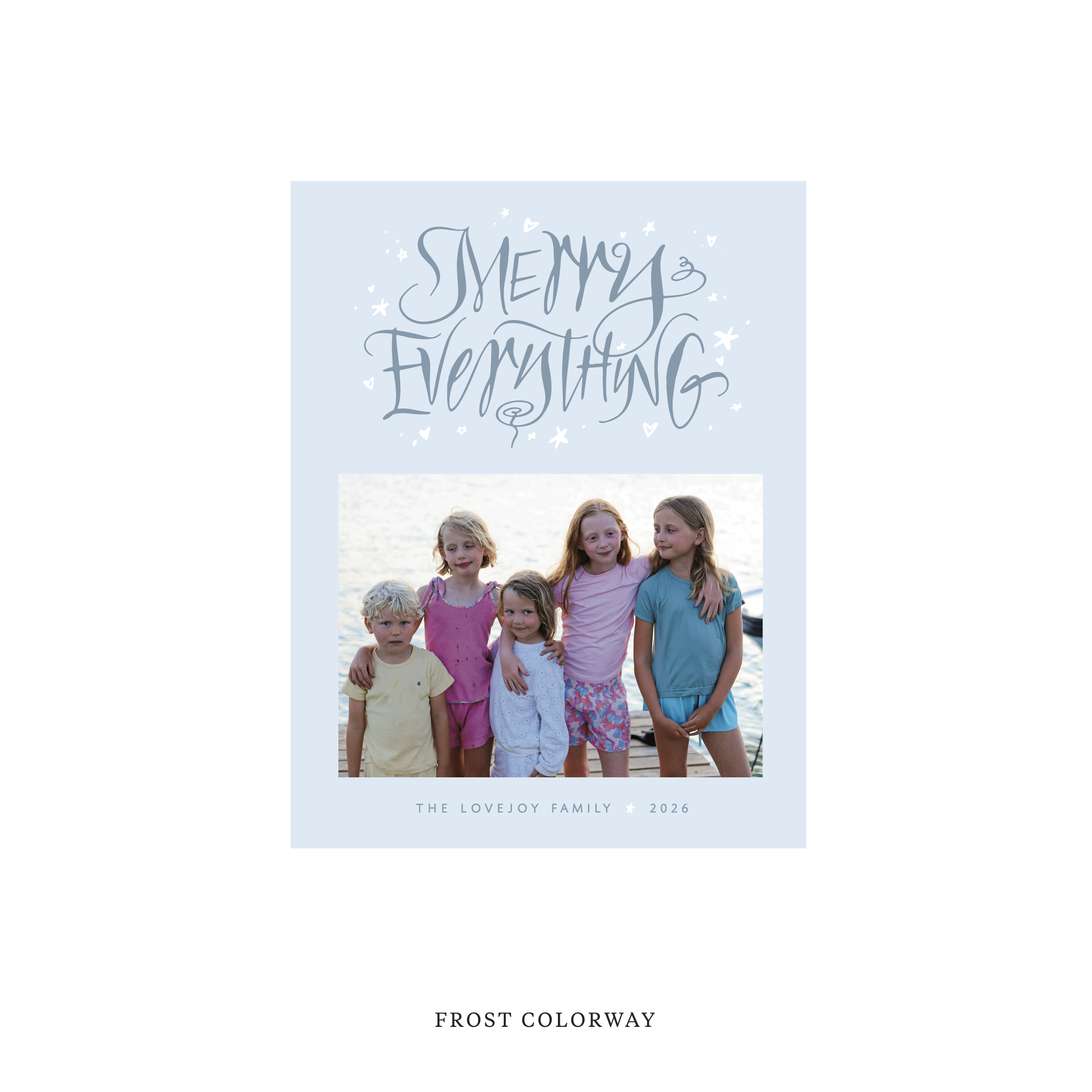 Ansley Classic Flat Print Holiday Card, Small II
