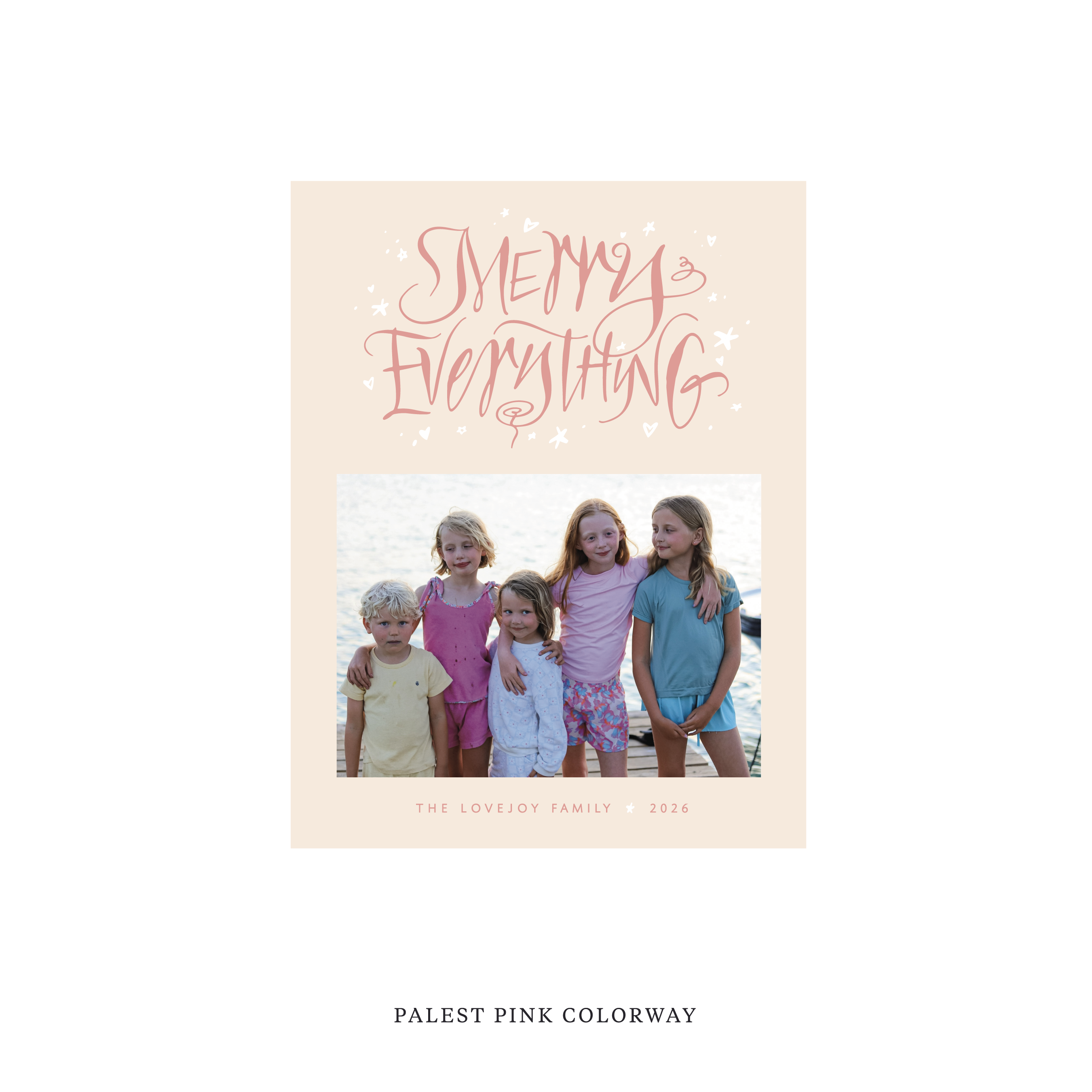 Ansley Classic Flat Print Holiday Card, Small II