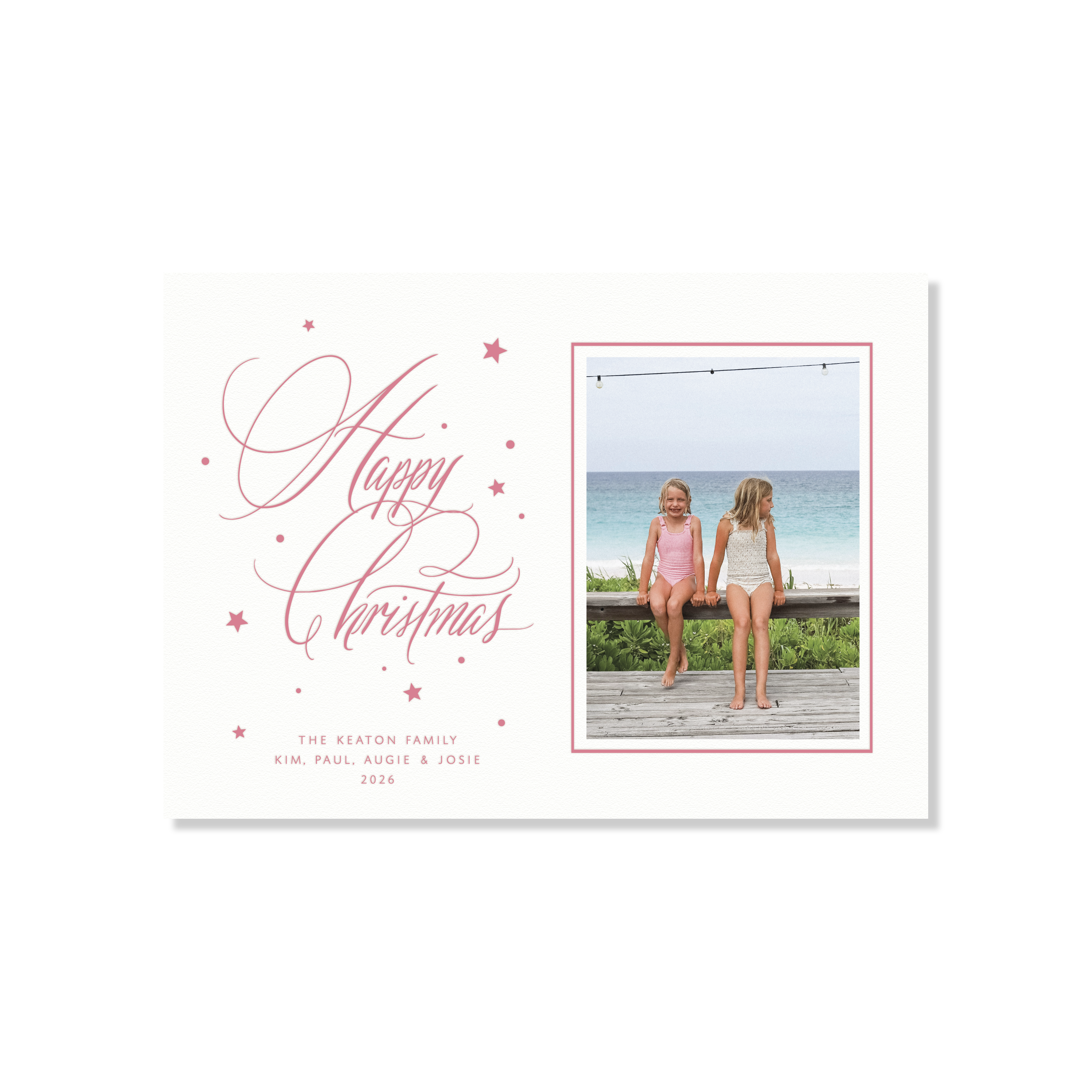 Keaton II Letterpress Holiday Card, Medium