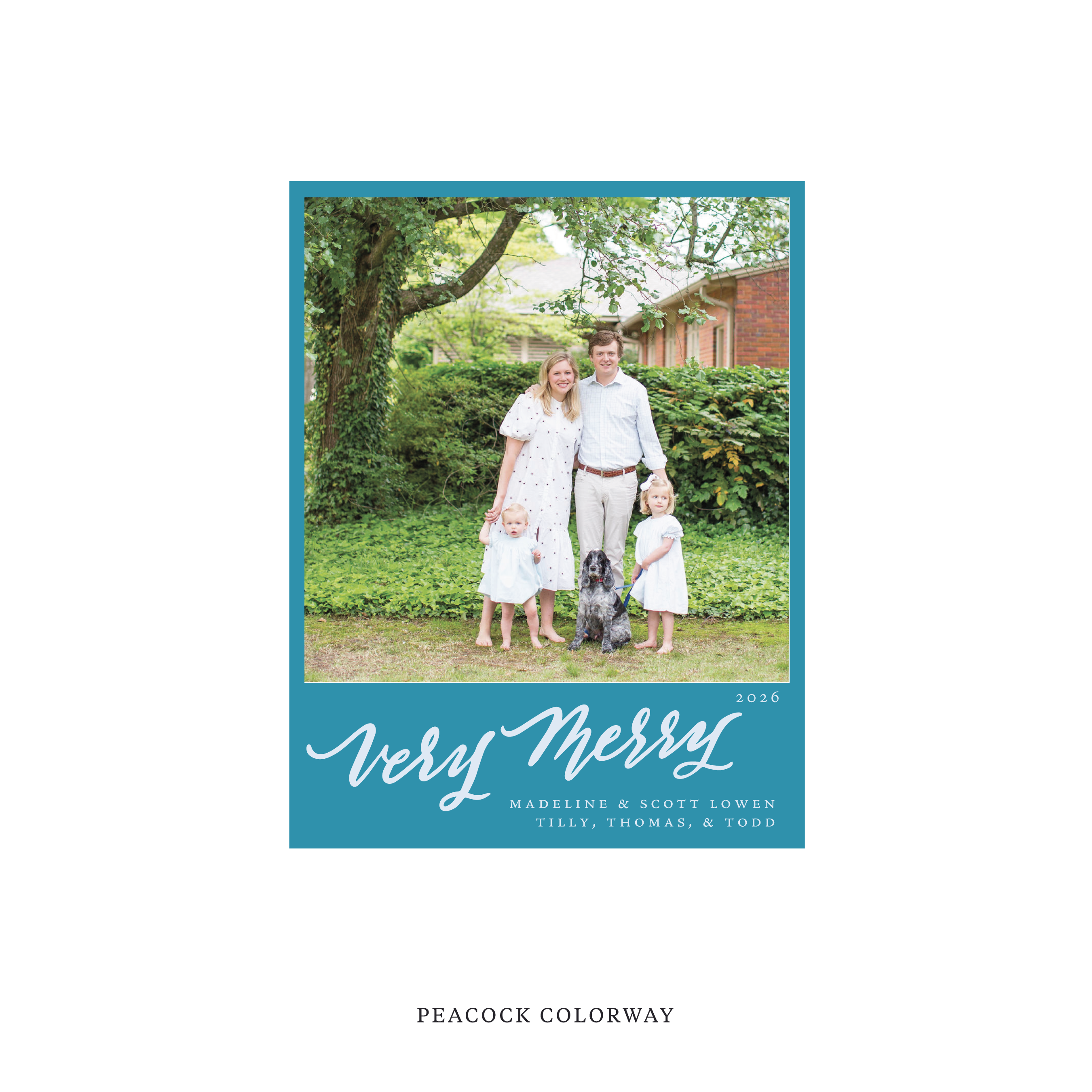 Lowen Classic Flat Print Holiday Card, Small