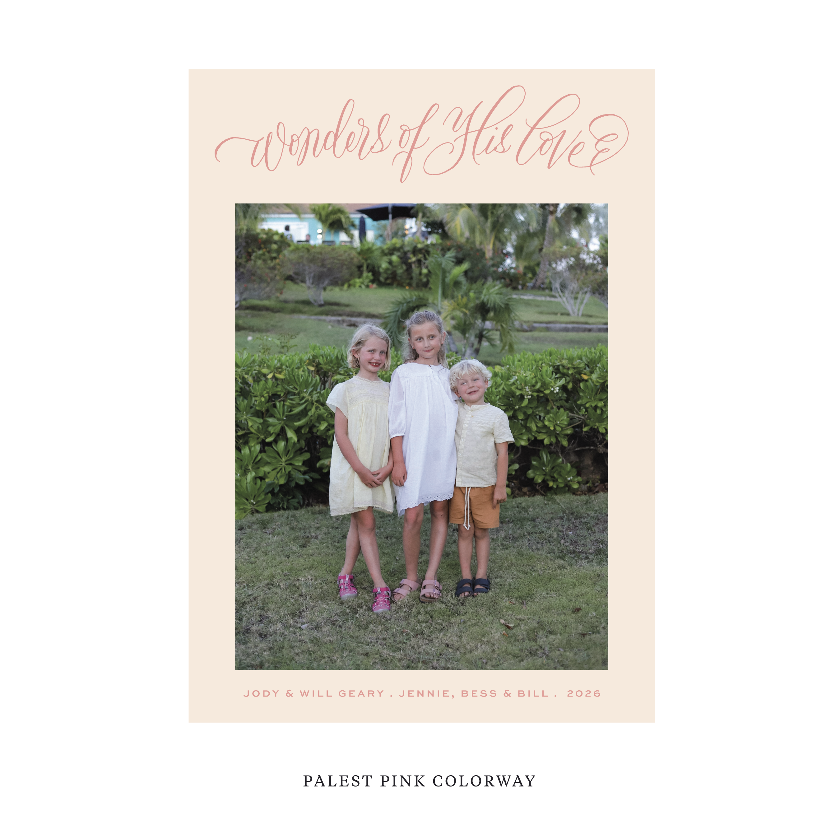 Loxley Classic Flat Print Holiday Card, Large