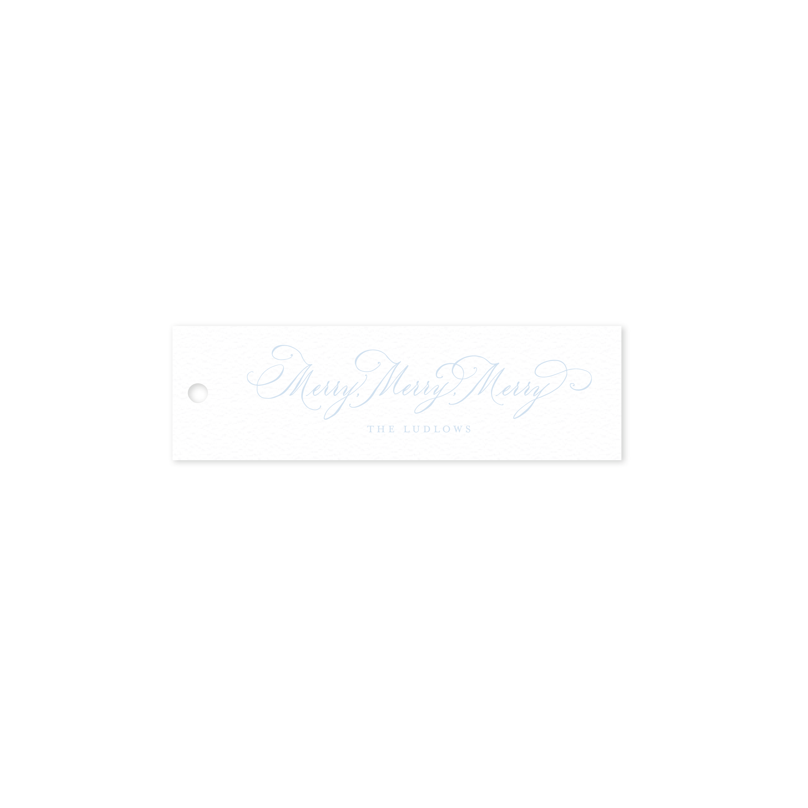 Ludlow Skinny Letterpress Holiday Gift Tag