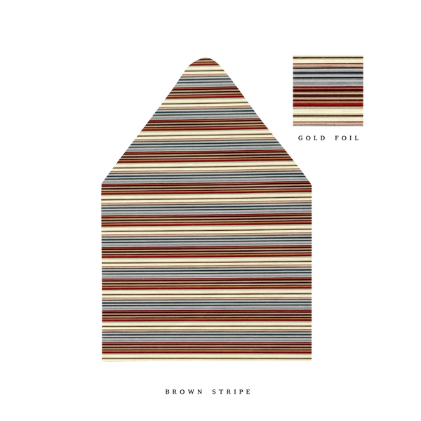 The Brown Stripe Luxe Envelope Liner