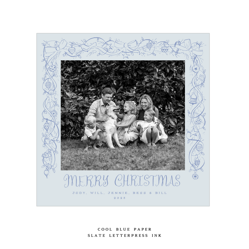 Mabel Letterpress Large Square Holiday Card